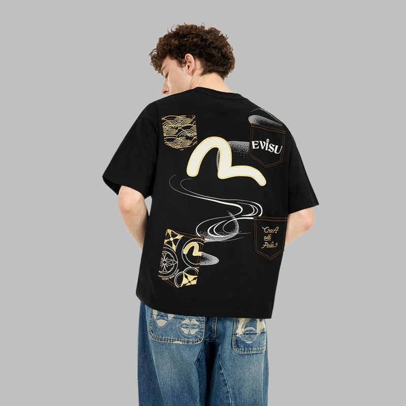 2026 Evisu Men's & Women's New T-Shirt