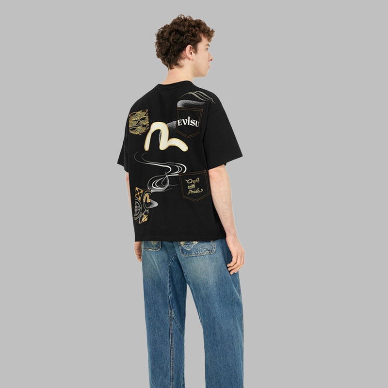 2026 Evisu Men's & Women's New T-Shirt