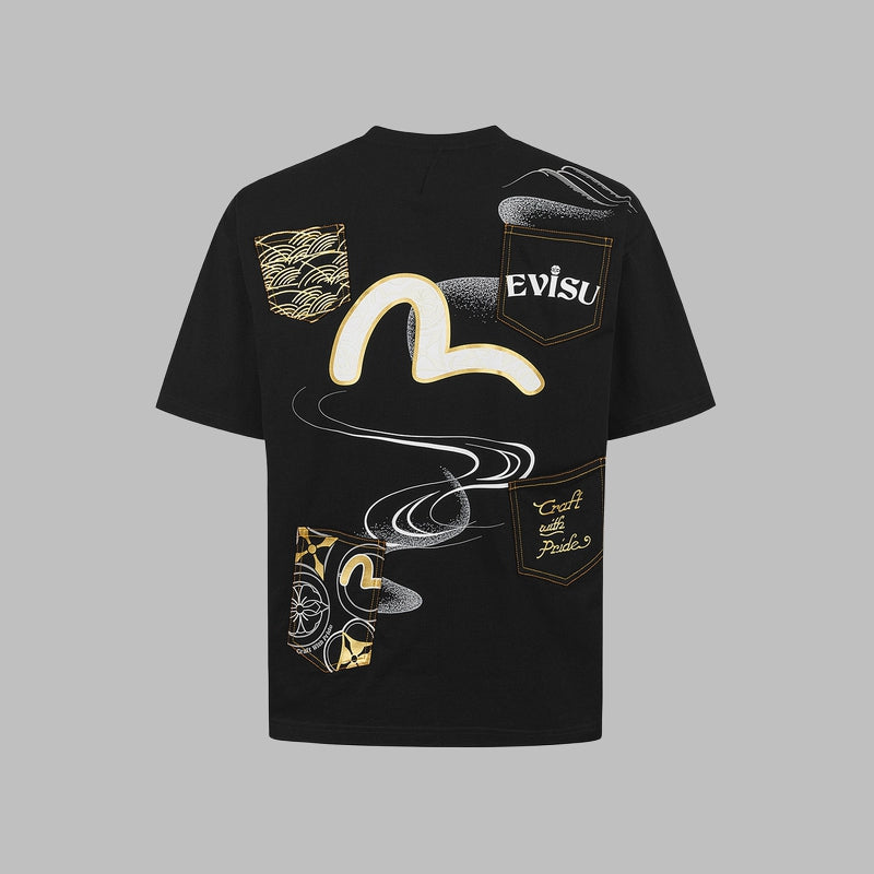 2026 Evisu Men's & Women's New T-Shirt